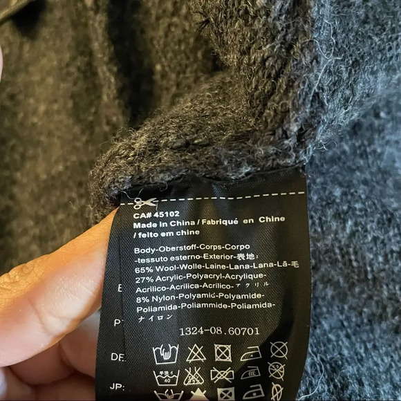 maison scotch thick material dark grey sweater - Picture 3 of 13